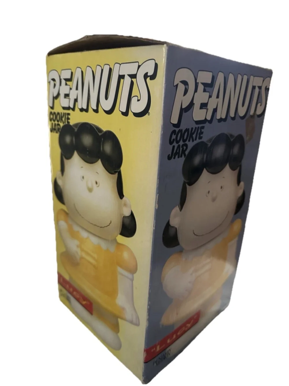 Vintage Benjamin & Medwin Ceramic Peanuts Lucy Van Pelt Cookie Jar NEW